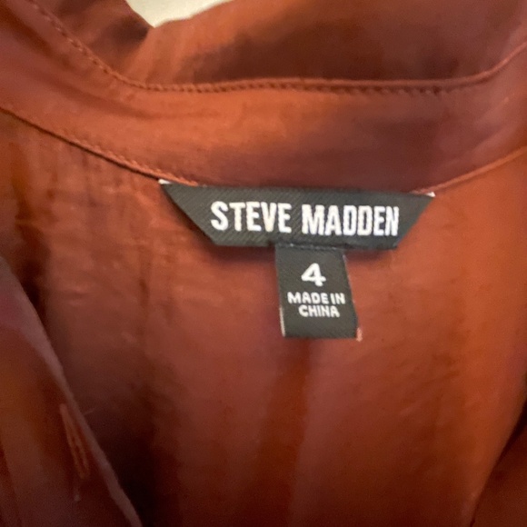 Steve Madden Tori Dress Tie Waist Size 4 - Picture 5 of 6